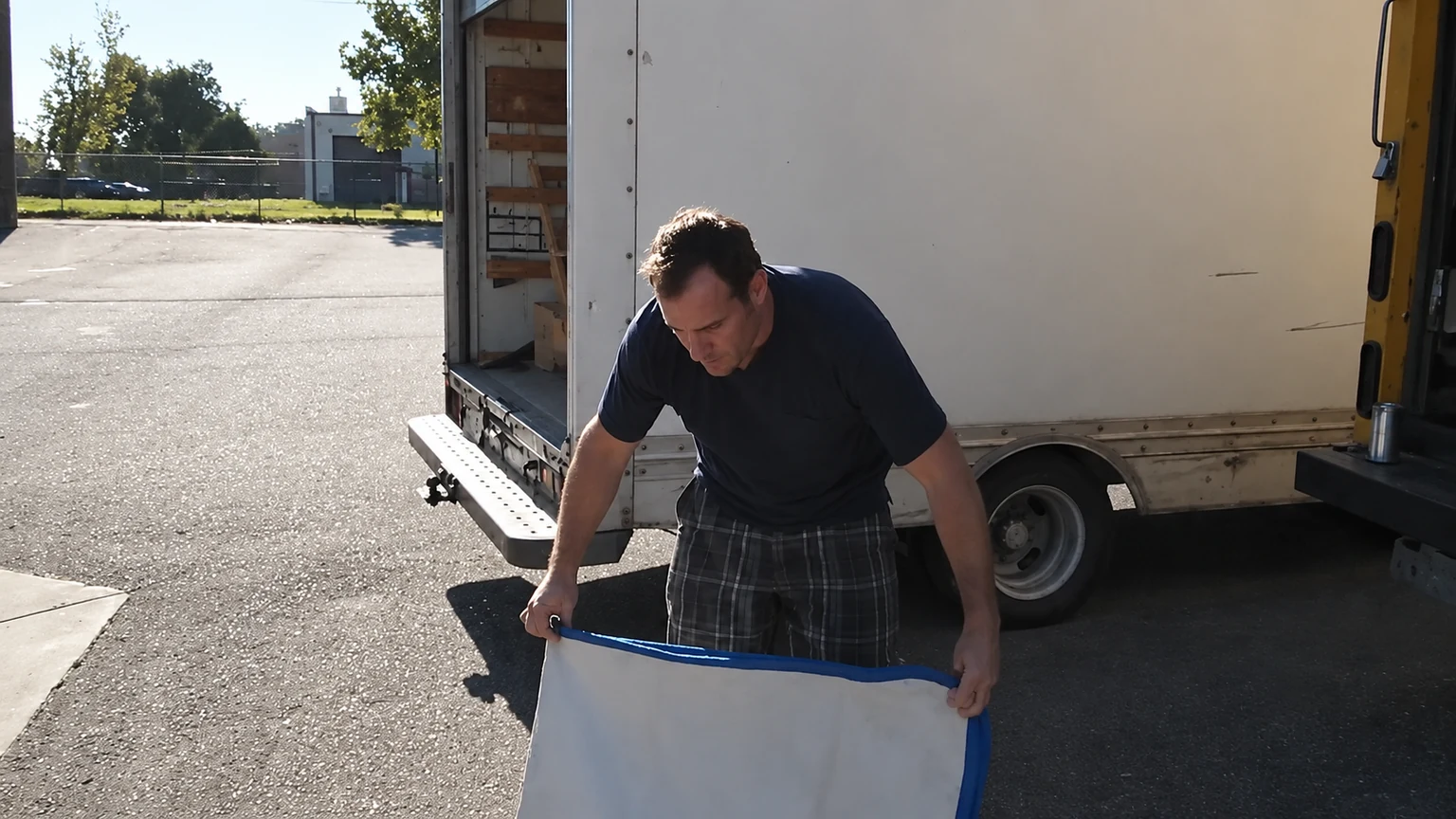Office furniture and workstations prepared for relocation